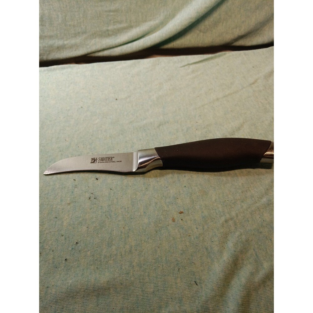 Sabatier 3 in parinig knife with black handle